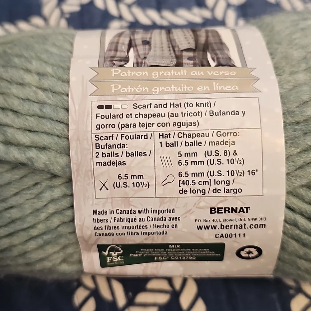 Yarn Set - Mint, Teal, Olive